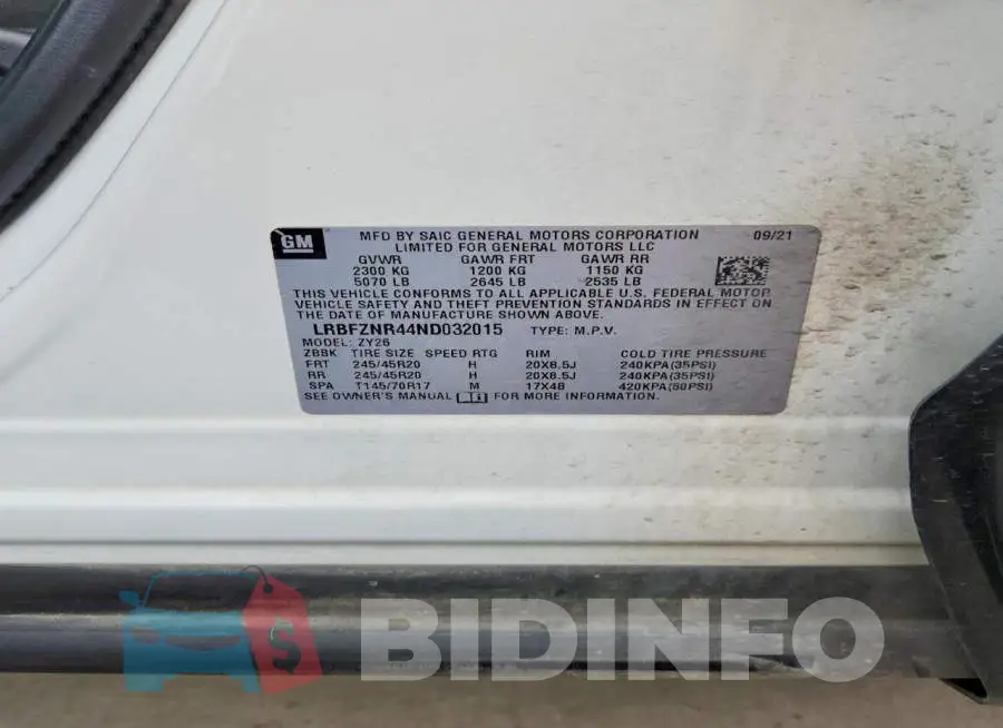 LRBFZNR44ND032015 Photo# 13