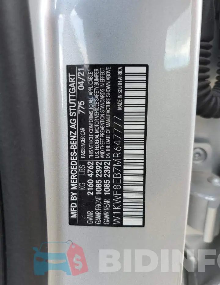 W1KWF8EB7MR647777 Photo# 12