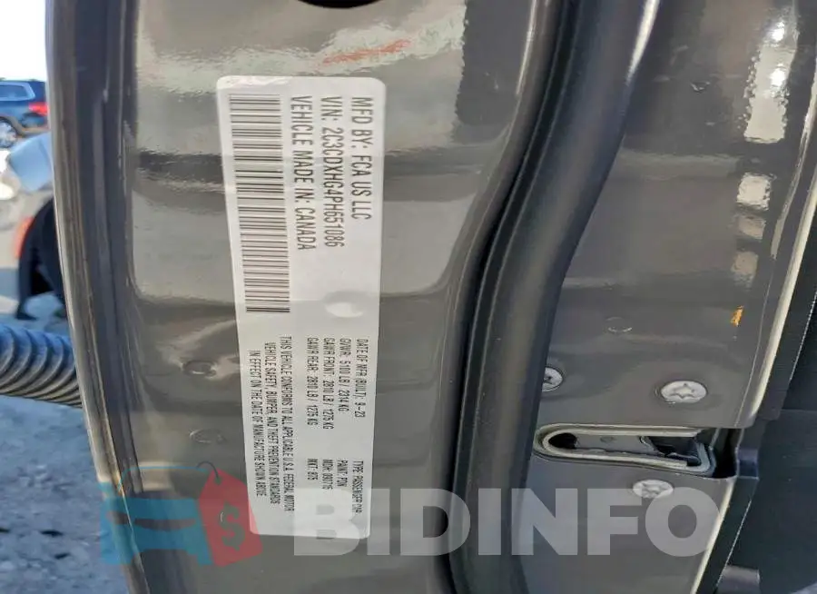 2C3CDXHG4PH651086 Photo# 12