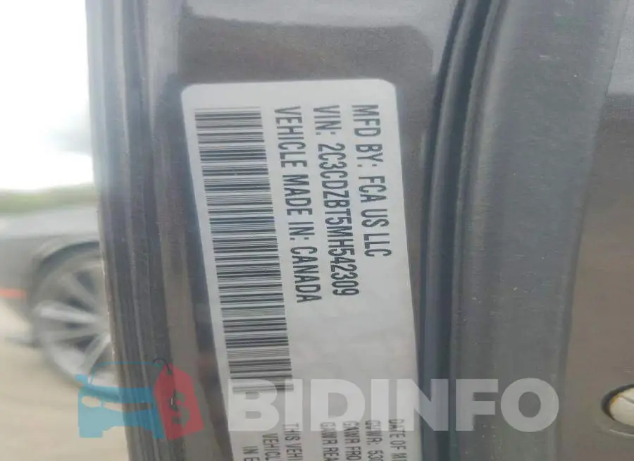 2C3CDZBT5MH542309 Photo# 12