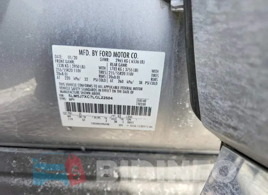 5LM5J7XC7LGL22604 Photo# 12