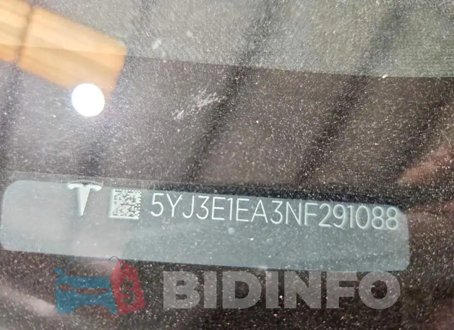5YJ3E1EA3NF291088 Photo# 13