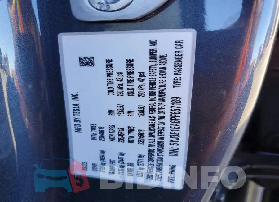 5YJ3E1EA6PF657189 Photo# 12