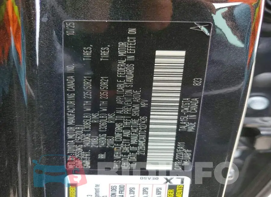 2T2BAMCAXTC127426 Photo# 13