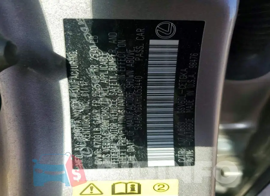 58ABK1GGXHU053440 Photo# 12