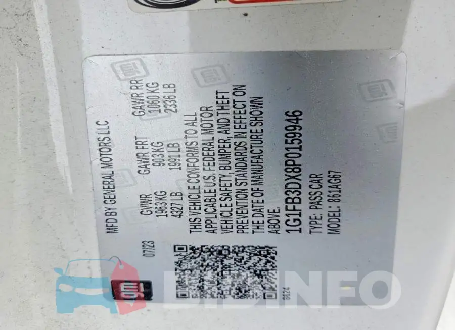 1G1FB3DX8P0159946 Photo# 12