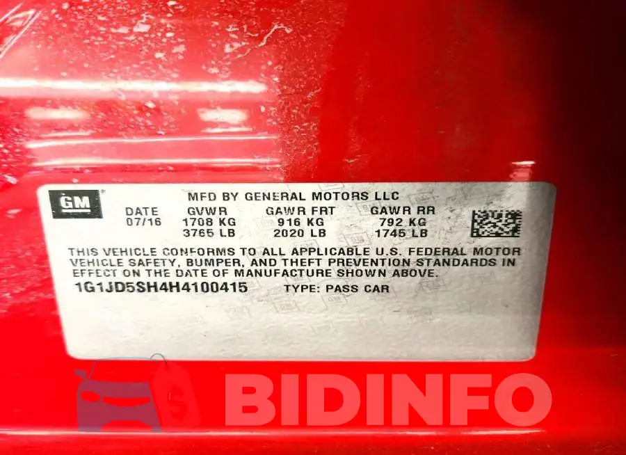 1G1JD5SH4H4100415 Photo# 13