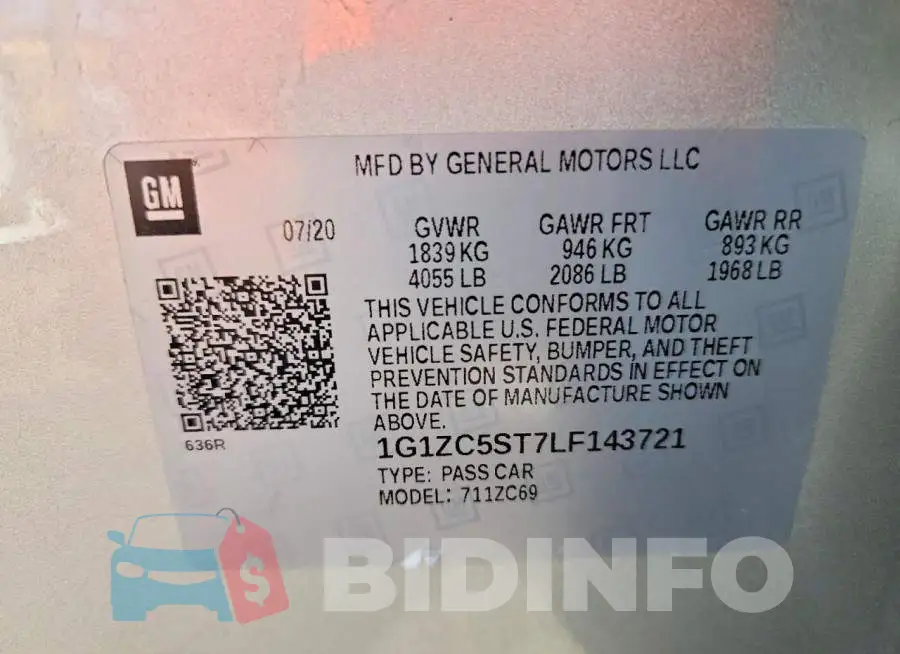1G1ZC5ST7LF143721 Photo# 12