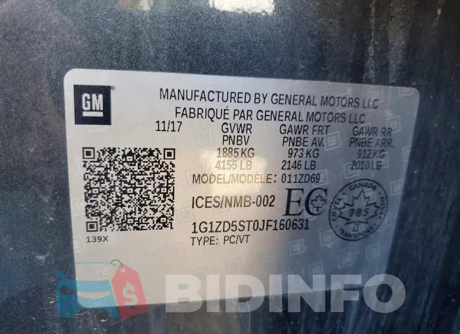 1G1ZD5ST0JF160631 Photo# 12