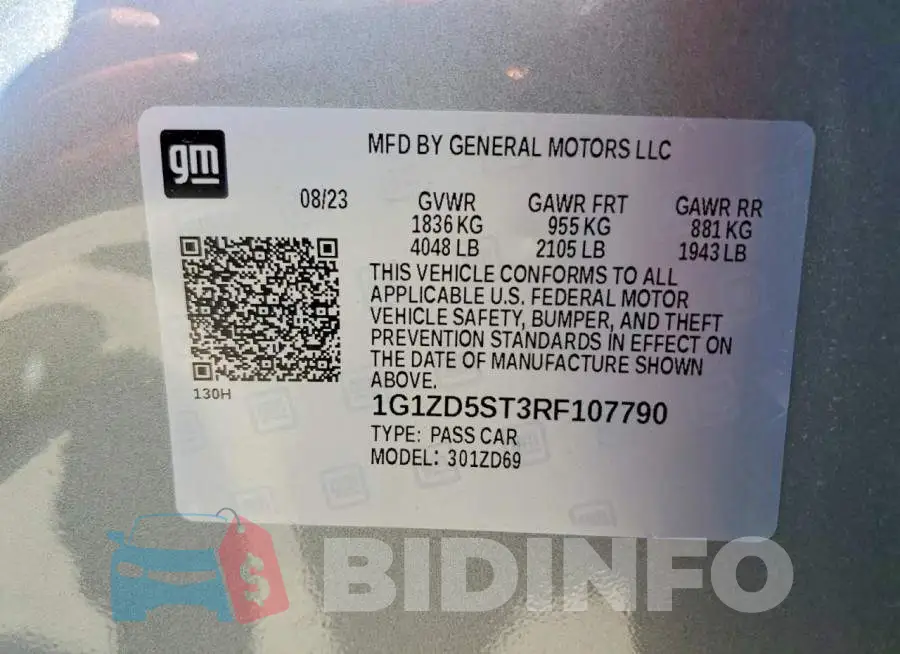 1G1ZD5ST3RF107790 Photo# 12