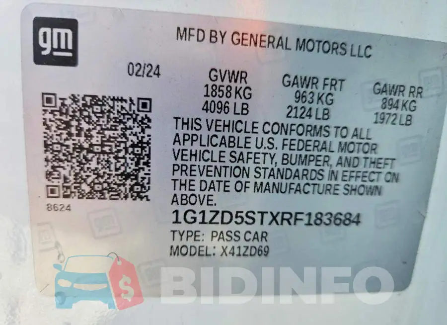 1G1ZD5STXRF183684 Photo# 12