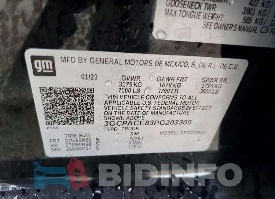 3GCPACE83PG203305 Photo# 12
