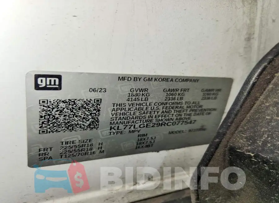 KL77LGE29RC077547 Photo# 13
