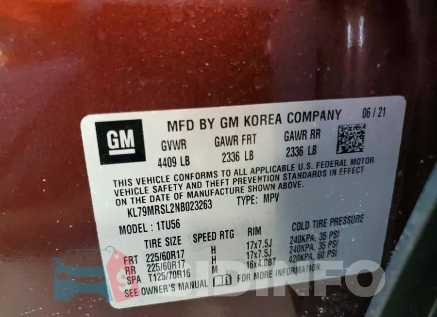 KL79MRSL2NB023263 Photo# 13