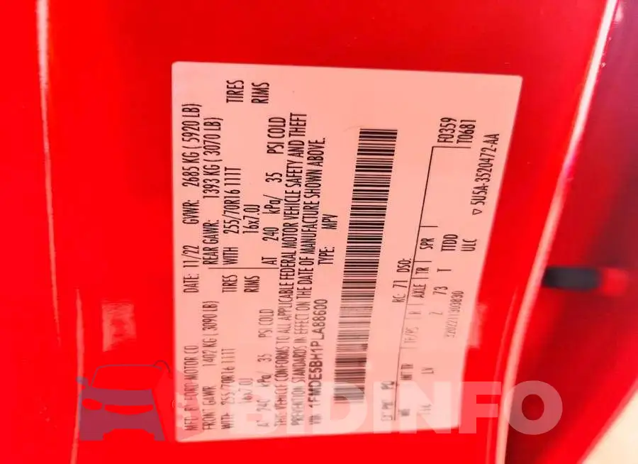 1FMDE5BH1PLA88600 Photo# 13