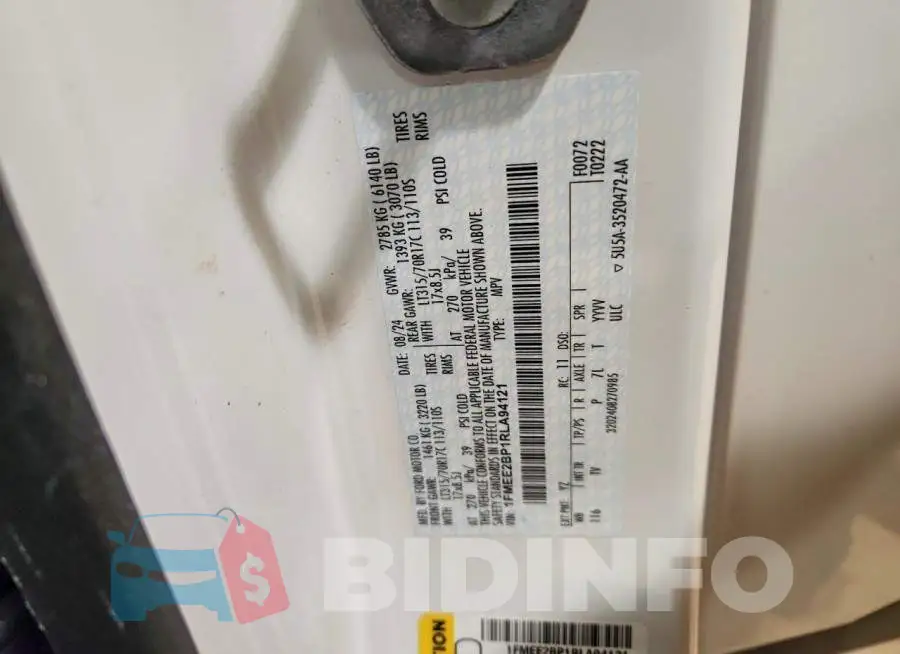 1FMEE2BP1RLA94121 Photo# 14