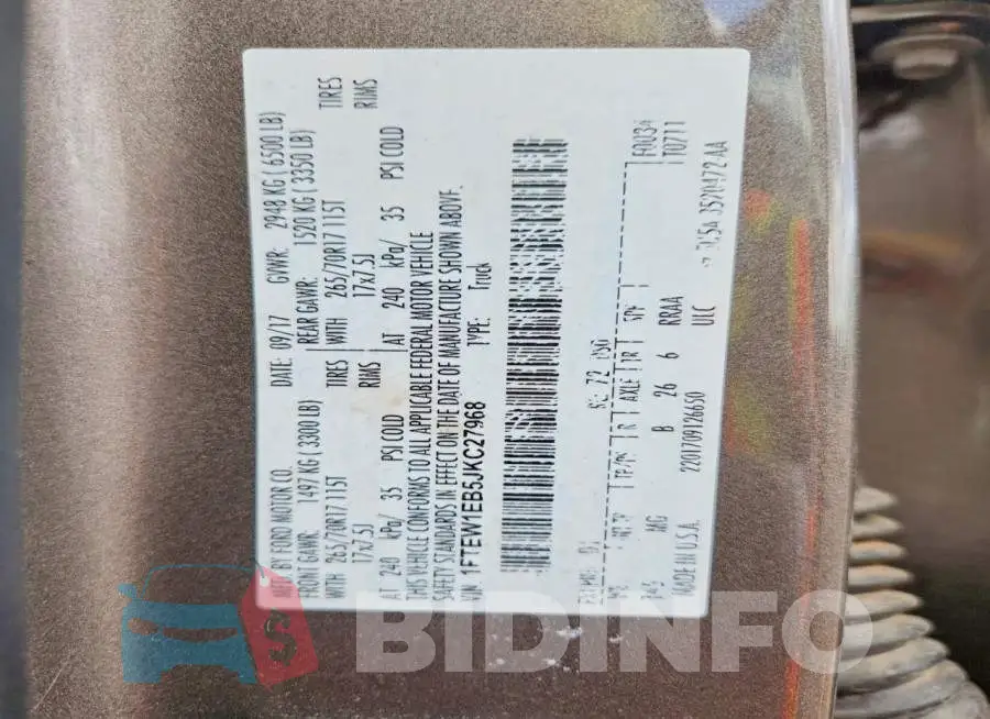 1FTEW1EB5JKC27968 Photo# 12