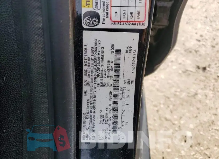3FADP4BJ0HM163823 Photo# 12
