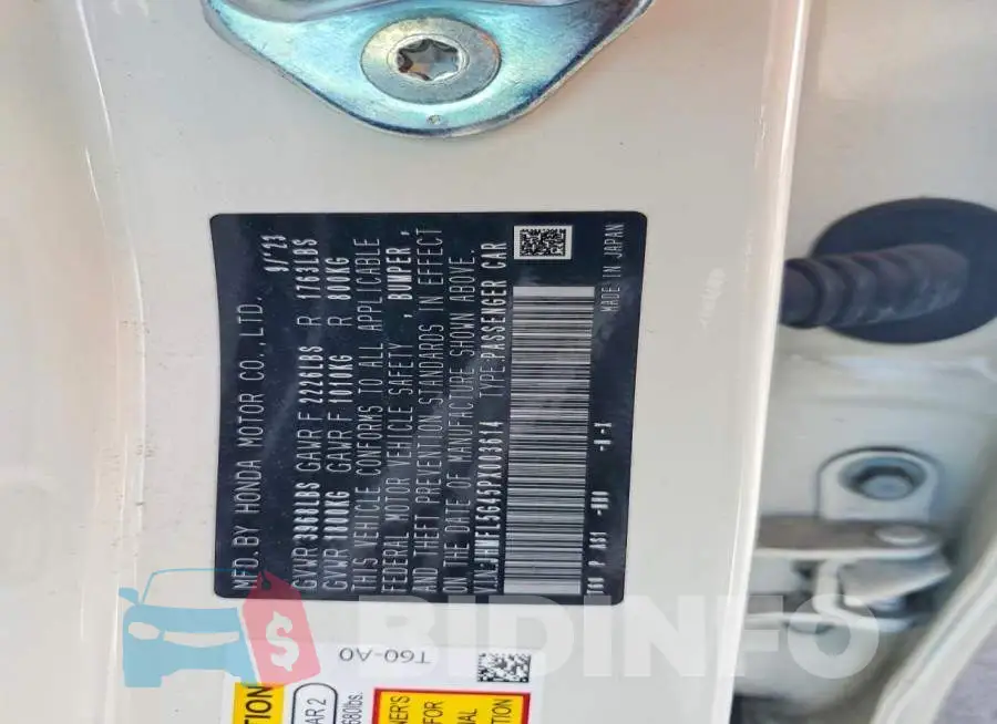 JHMFL5G45PX003614 Photo# 12