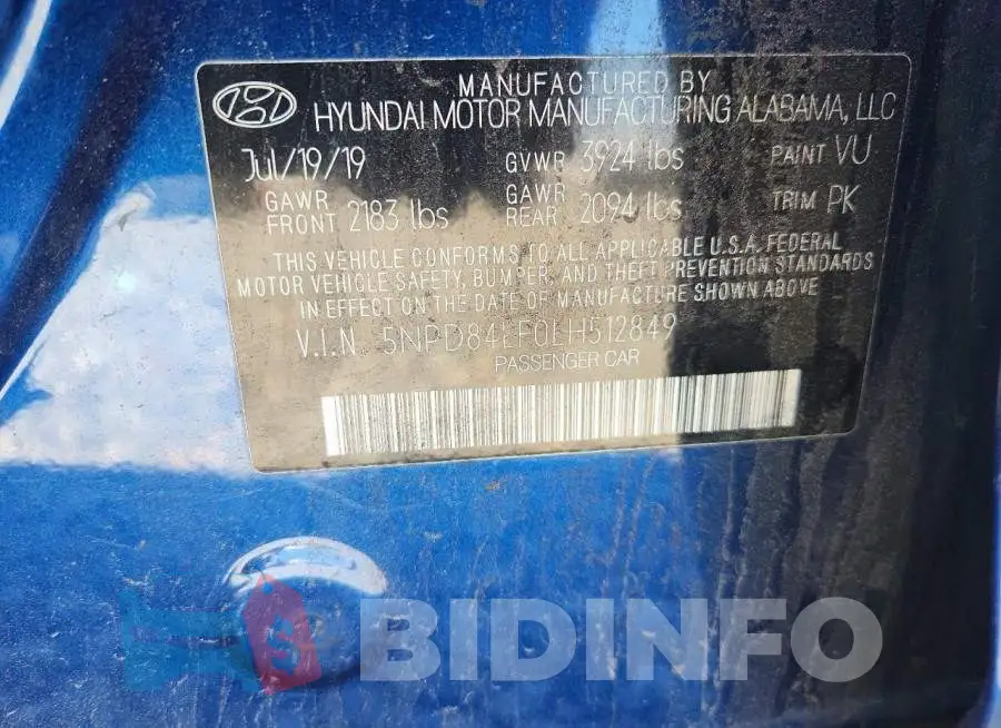 5NPD84LF0LH512849 Photo# 12