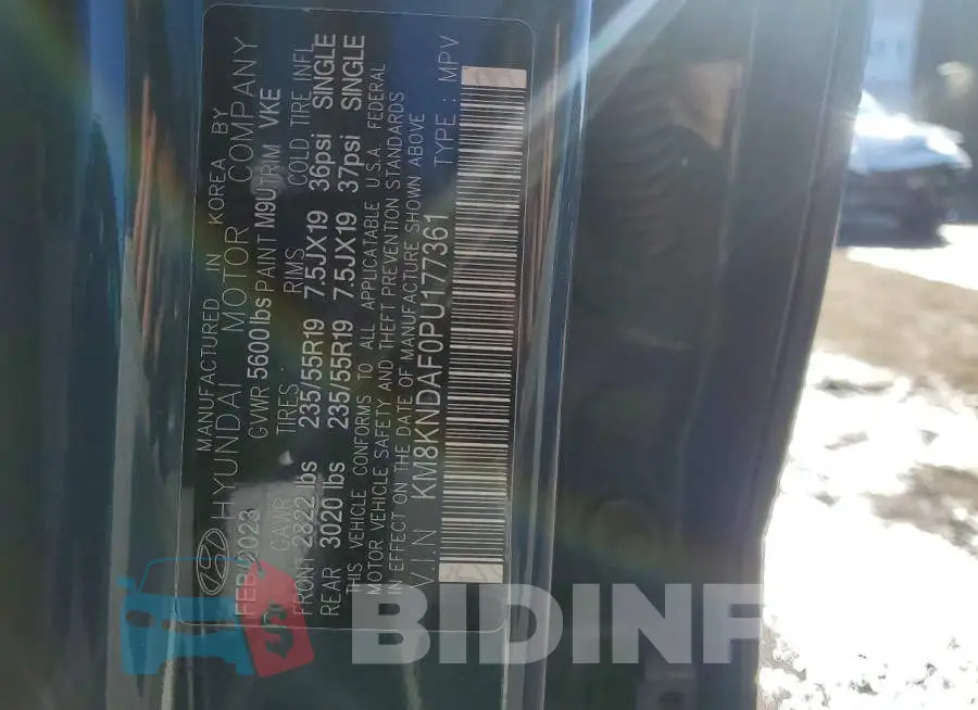 KM8KNDAF0PU177361 Photo# 12