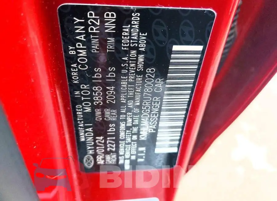 KMHLM4DG5RU780028 Photo# 12