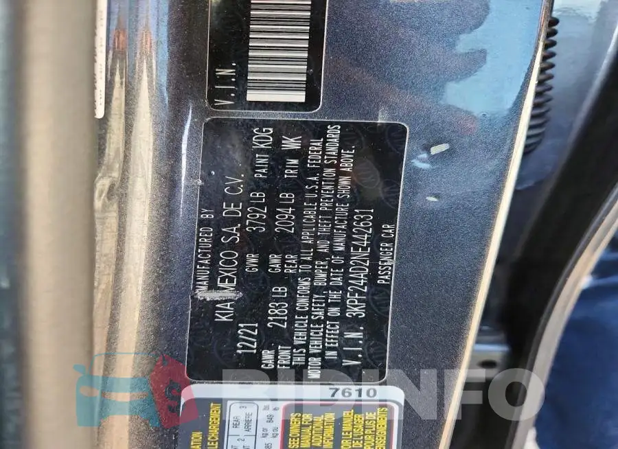 3KPF24AD2NE442631 Photo# 12