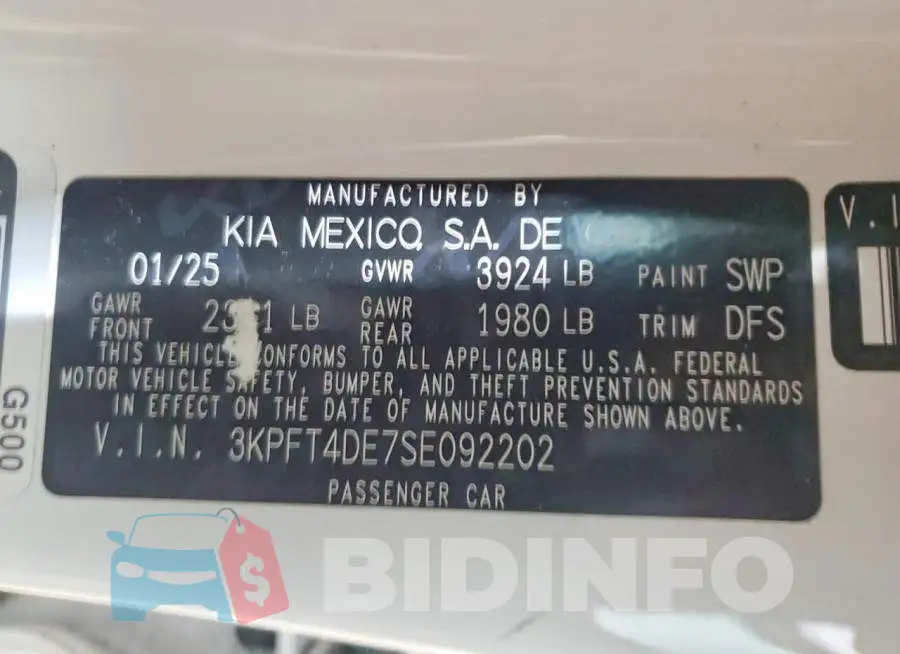 3KPFT4DE7SE092202 Photo# 12