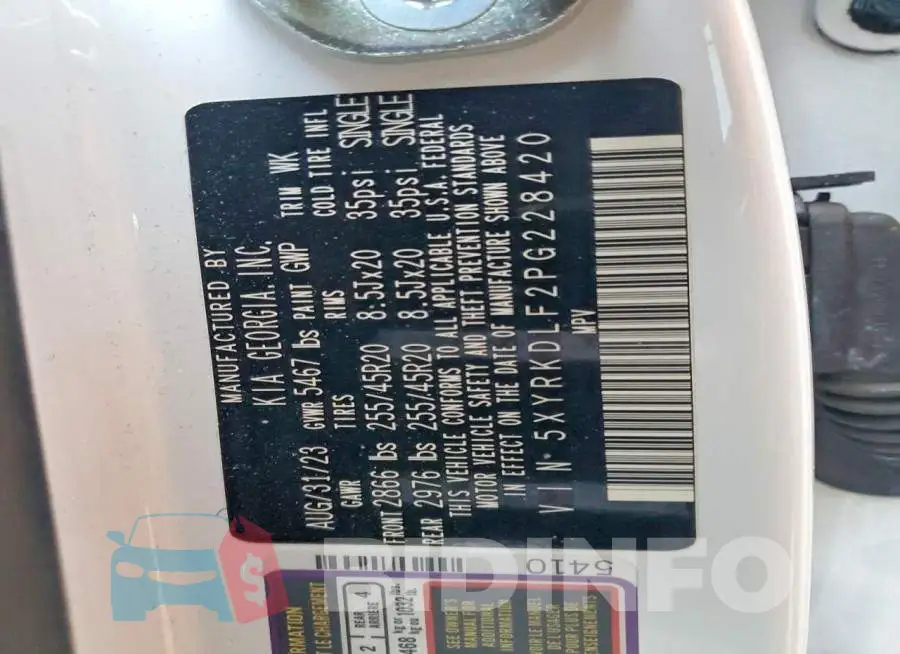 5XYRKDLF2PG228420 Photo# 13