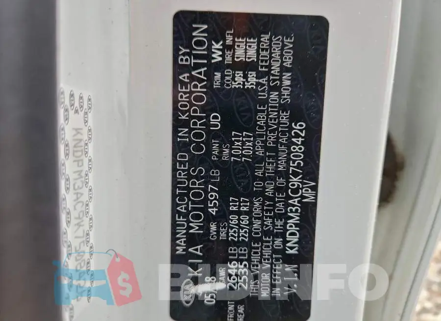 KNDPM3AC9K7508426 Photo# 13