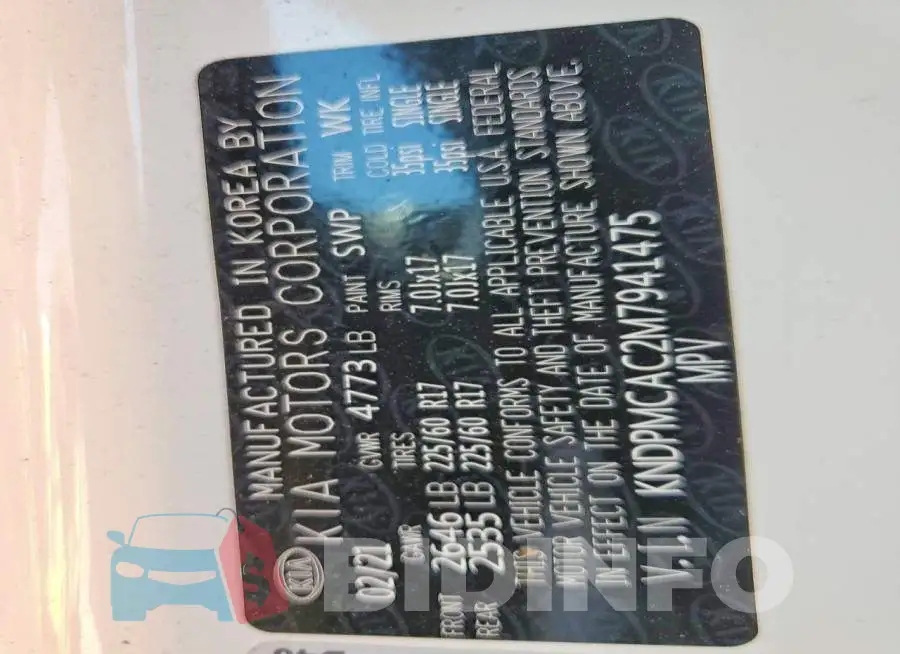 KNDPMCAC2M7941475 Photo# 13