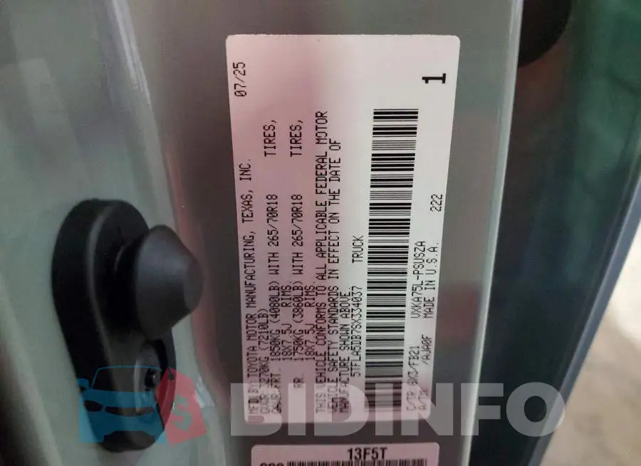 5TFLA5DB7SX334037 Photo# 12