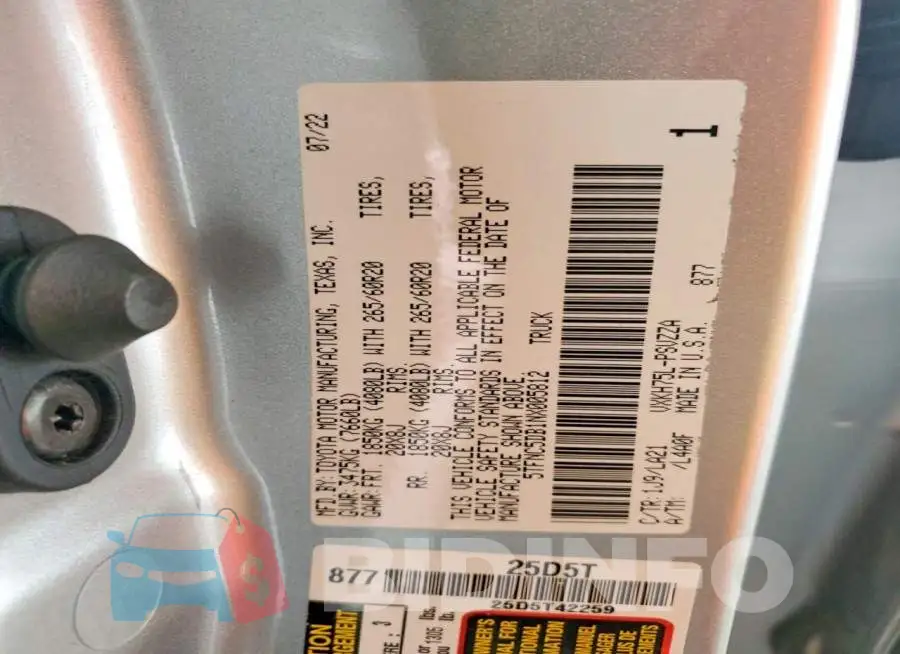 5TFNC5DB1NX005812 Photo# 12