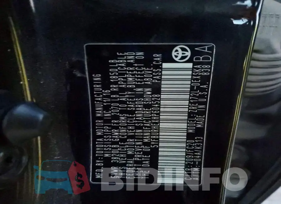 5YFBURHEXHP604528 Photo# 13