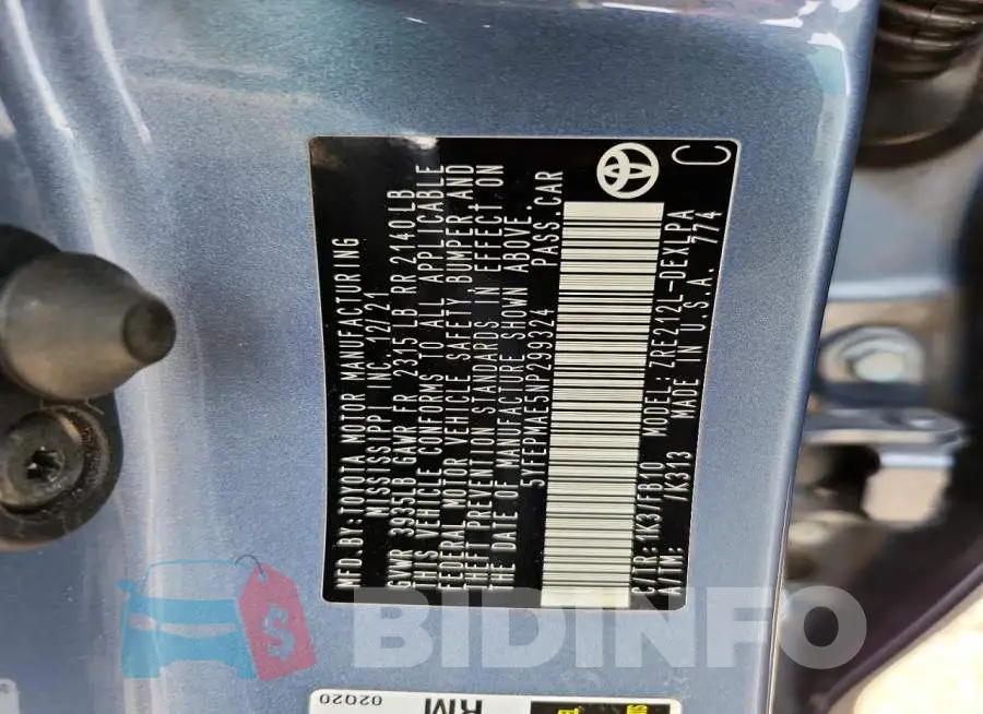 5YFEPMAE5NP299324 Photo# 12
