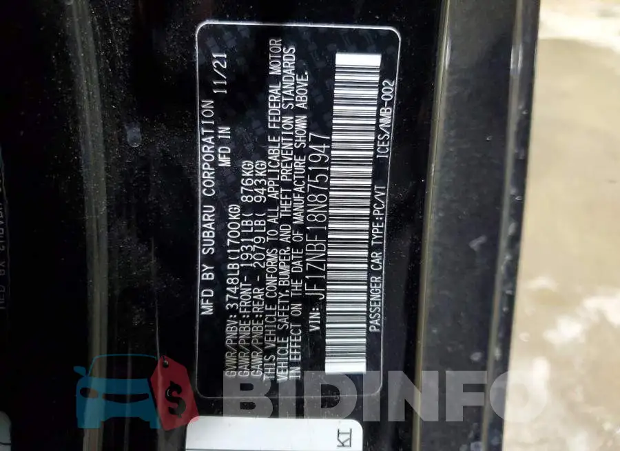 JF1ZNBF18N8751947 Photo# 13