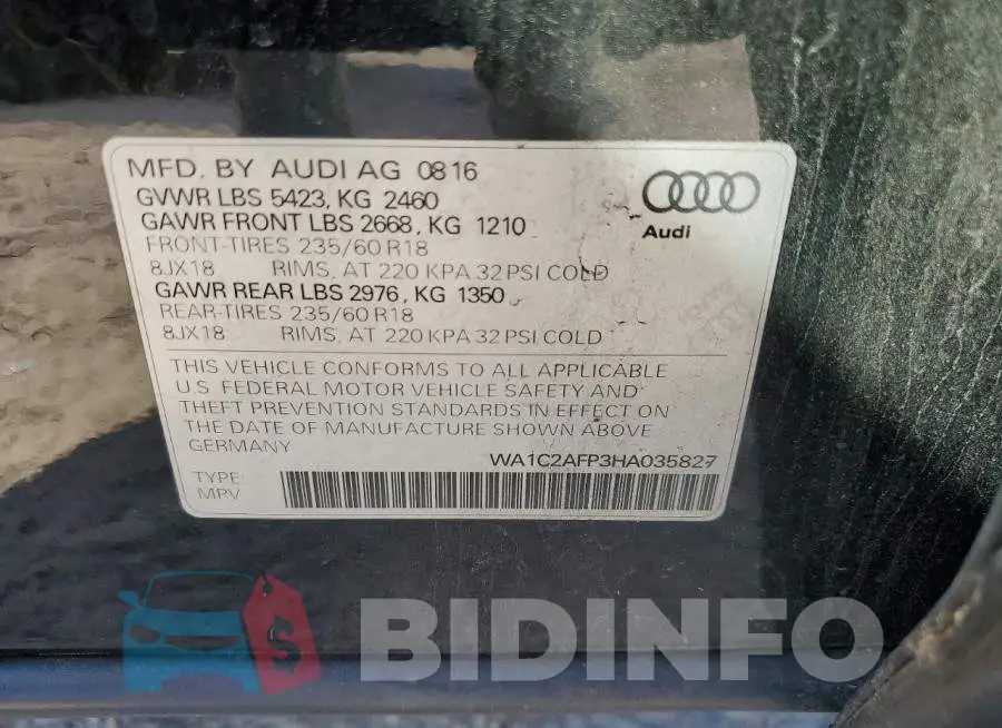 WA1C2AFP3HA035827 Photo# 13