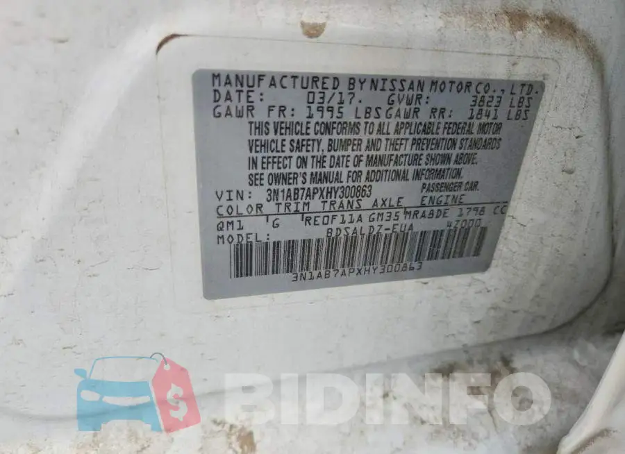 3N1AB7APXHY300863 Photo# 12