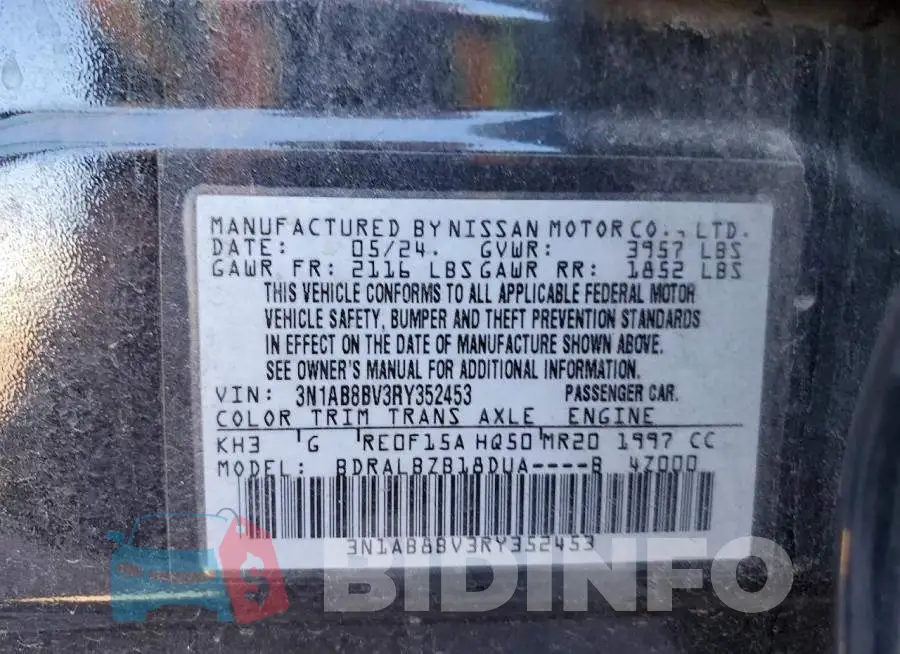 3N1AB8BV3RY352453 Photo# 13