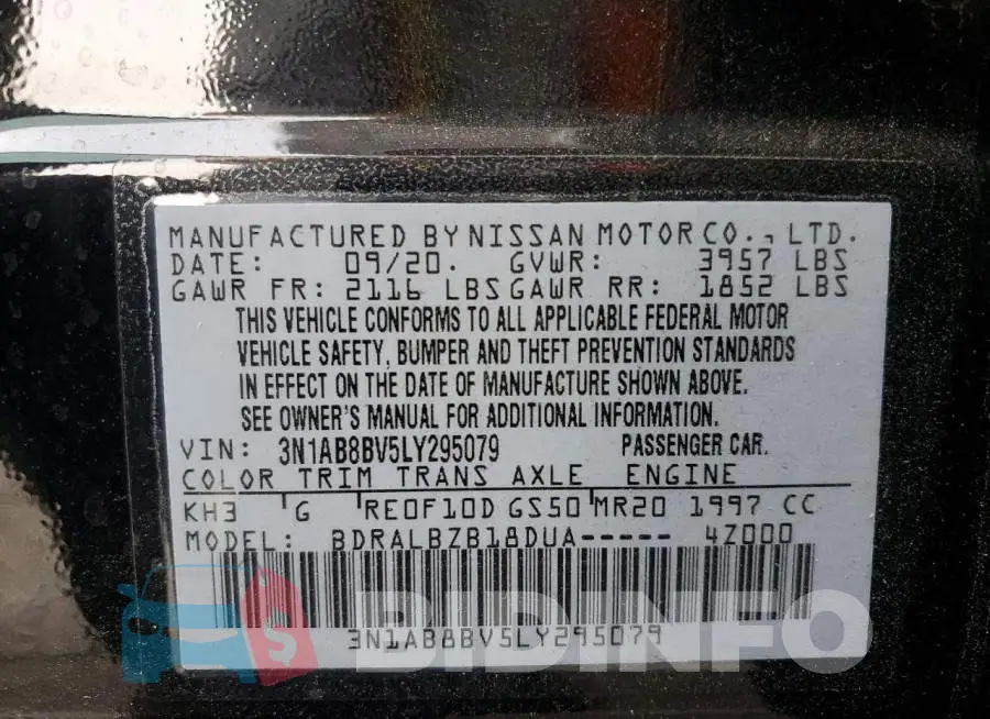 3N1AB8BV5LY295079 Photo# 13