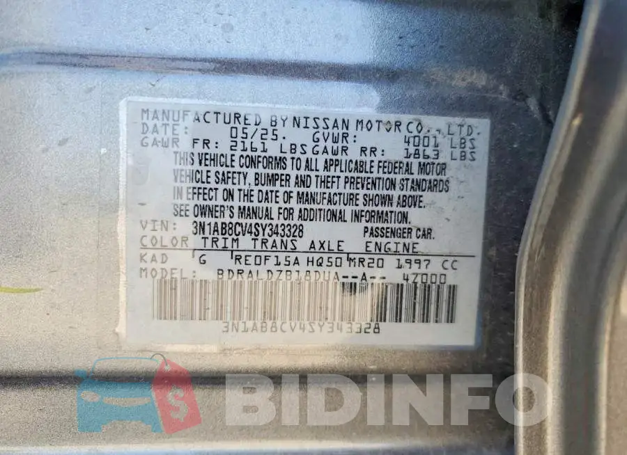 3N1AB8CV4SY343328 Photo# 12