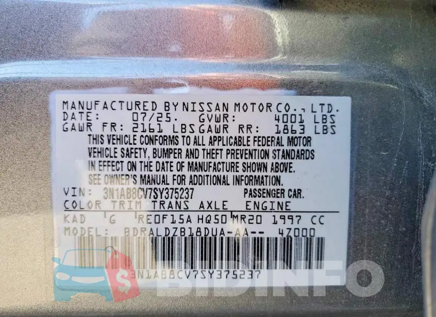 3N1AB8CV7SY375237 Photo# 13