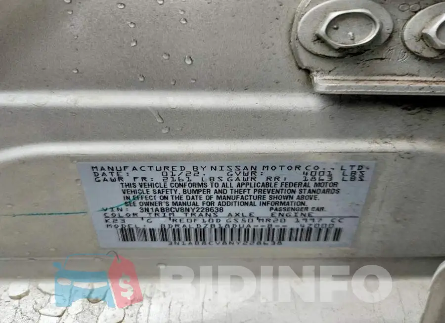 3N1AB8CV8NY228638 Photo# 12