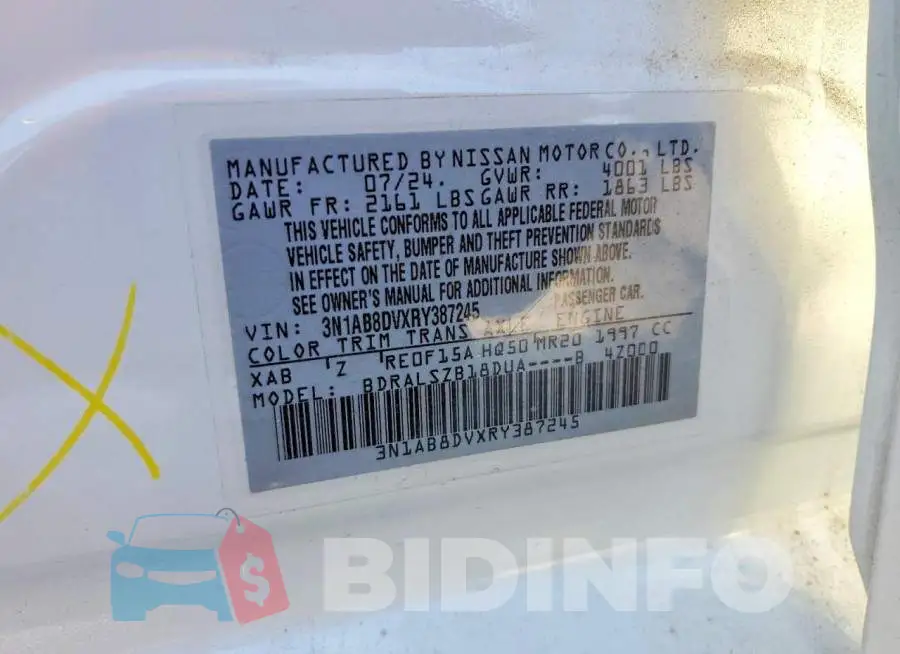 3N1AB8DVXRY387245 Photo# 12