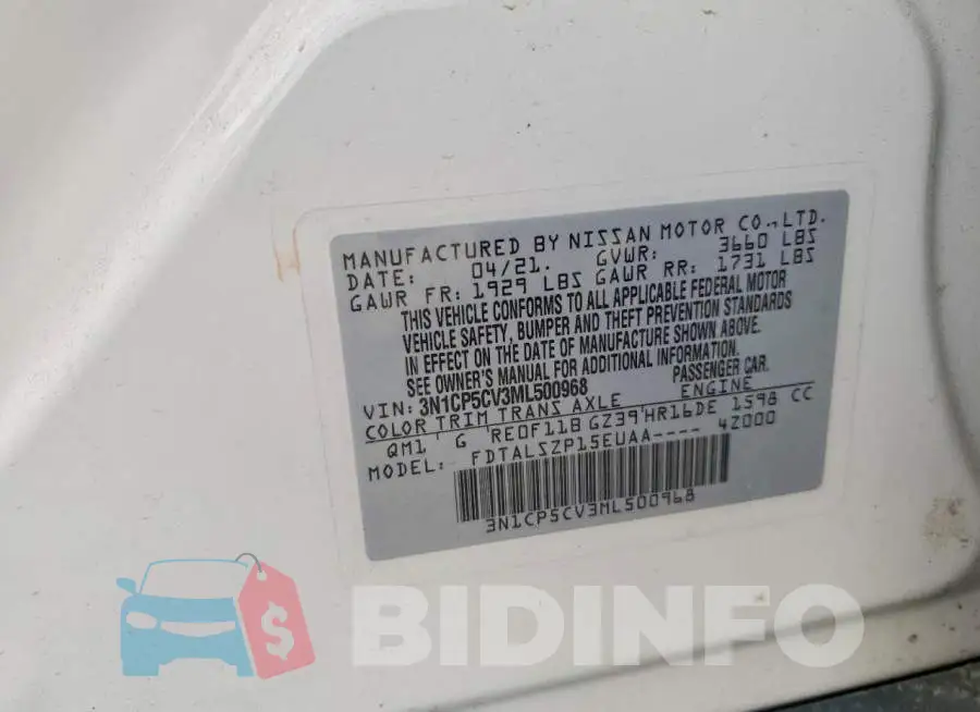 3N1CP5CV3ML500968 Photo# 13