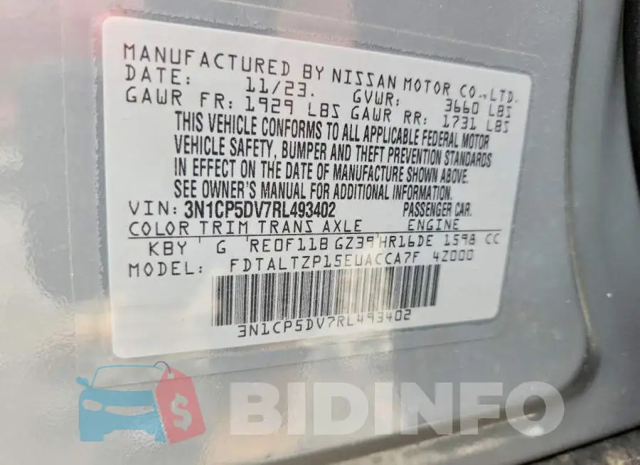 3N1CP5DV7RL493402 Photo# 12