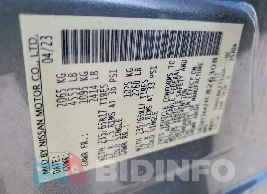 5N1BT3AA7PC826308 Photo# 13