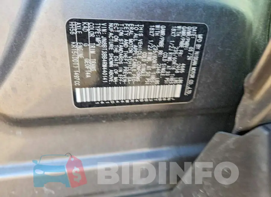 JN8BT3BB4RW440141 Photo# 13
