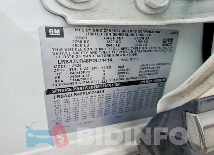 LRBAZLR46PD074414 Photo# 12