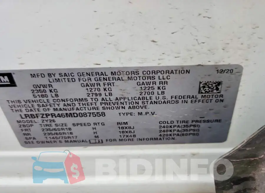 LRBFZPR46MD087558 Photo# 13
